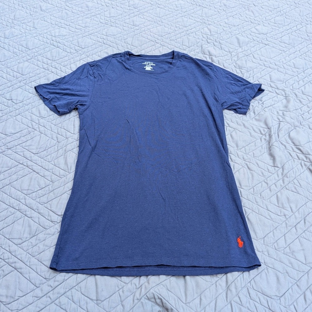 Polo Ralph Lauren 4D Flex Blue T-Shirt Men's Medium Red Pony Tee